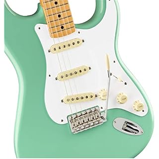 Fender Vintera ’50s Stratocaster Touche en érable Vert mousse - Les Beatles, Paul McCartney, John Lennon, RIngo Starr, George Harrison Fender Vintera '50s Stratocaster Touche en érable Vert mousse – Image 3