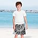 Selerdon Quick Dry Swim Trunks Piano Keys Black White for Boy Kids Summer Fashion Beach Shorts with Adjustable Waist and Side Pocket for Daily Wear Outdoor Play XS