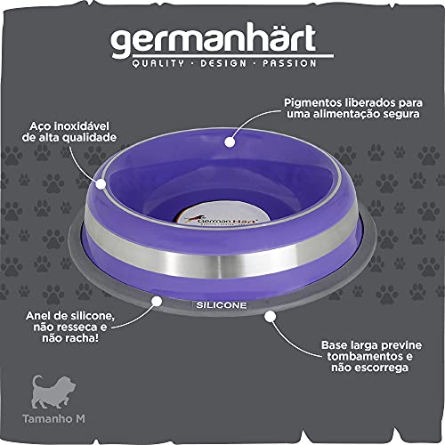 Comedouro GermanHart Prestige Roxo M 475ml