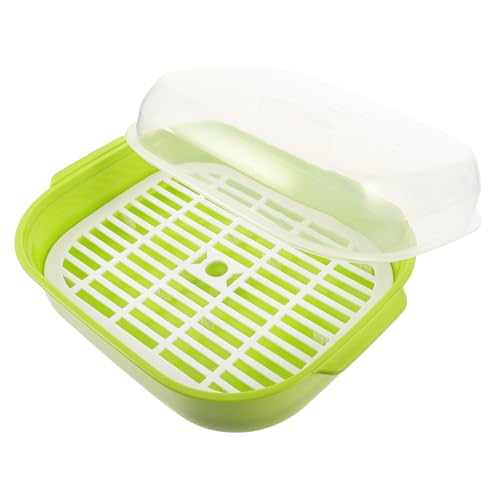 VALICLUD 1Pieza Vaporera de Microondas Verde con Ventilación Cocción Saludable y Cocina