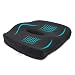 Produktbild Power Of Nature Sitzkissen, Memory Foam Stuhlkissen, Orthopädisches Sitzkissen Für Auto, Büro & Rollstuhl, Schwarz