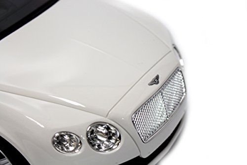 Powertrc Full Functional Gt Speed Bentley Continental Official Licensed By Bentley Rc Vehicles Battery Operated 1:12 Scale For Kids (White) #TOP2