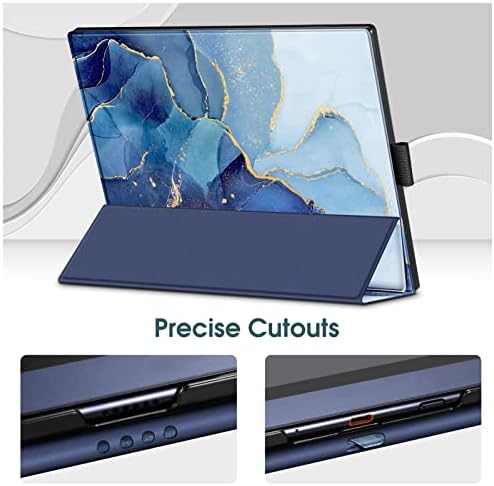 Fintie Trifold Case Compatible with BOOX Note Air 2 (2021) & BOOX Note Air 2 Plus (2022) Tablet 10.3 inch - Ultra Lightweight Slim Shell Foldable Stand Cover with Auto Sleep/Wake, Ocean Marble