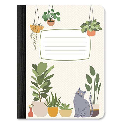 Studio Oh! Composition Book Duo 2-Pack - Plant Addict Hardback Notebook 7.5" X 9.75" - 160-Page College-Ruled Composition Books For Home, School, Office #TOP1