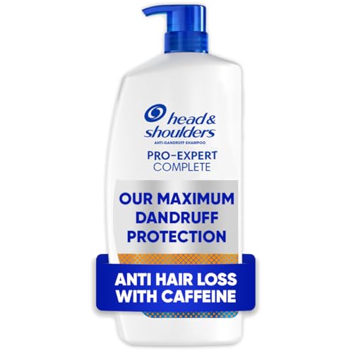 Head & Shoulders Anti-Dandruff Shampoo Pro-Expert 7 Hair Fall Defense with Caffeine 800ml Pump. Clinically Proven to Improve Hair Retention, packaging may vary