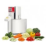 Commercial Food Processor Machine 600W Large Capacity Electric Vegetable Food Chopper for Mincing, Dicing, Shredding, Puree & Kneading Dough,110V,Stainless Steel