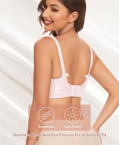 V Neck Bras for Women No Underwire Comfort Wireless Seamless Bra Comfortable Tshirt Bralettes with Support3