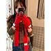 Ywmsfl Youth Fashion Scarf Gloves Cold Weather Gears Stylish Letter Neckerchief For Gift Giving Unisex Warm Gloves