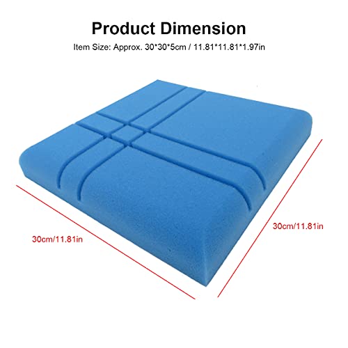 Henniu 12 Pcs Painéis Acústicos de Fibra de Alta Densidade de Tratamento Acústico de Linha Cruzada P