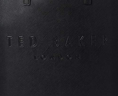 Ted Baker Soocon Crosshatch Large Icon Bag- Black