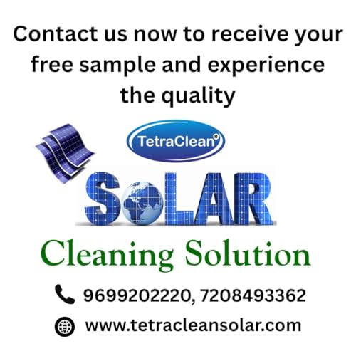 Image of TetraClean 3M Solar Panel Cleaning Kit with Water-Fed Telescopic Pole & Nylon Brush I Solar Brush 90 Adjustable Rotation Water Control