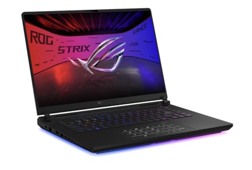 Image of ASUS ROG Strix AI Gaming Laptop 16.0 inch 240Hz Mini LED WQXGA Display (Intel Ultra 9-275HX, GeForce RTX 5080 16GB, 64GB DDR5, 8TB PCIe SSD, RGB KB, 2 Thunderbolt 5, WiFi 7, Win 11 Pro) w /USB-C Dock