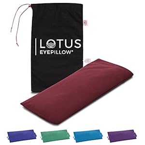 Lotus Weighted unscented Eye Pillow|Sleeping & Meditation Mask|Yoga Eye Pillow| Soothing Weighted Eye Pillow | Hot or Cold Pack| Head Ache Relief | Sleep mask Relaxing Gift Men, Women & Employees