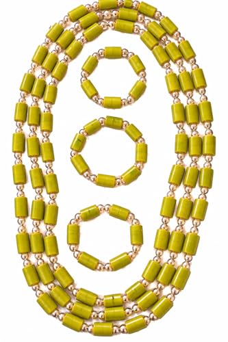 Collier de perles africaines et son bracelet assorti Jàbibi Intense