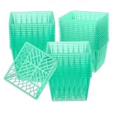 Kunststoffkorb, Garten-Erntekorb, 50 Stück, 10, 2 cm, stapelbar, hohler Kunststoff-Pflückbehälter für Beeren, Obst und Gemüse für Bauernmarkt-Partys, Lebensmittelgeschäfte, Beerenbehälter