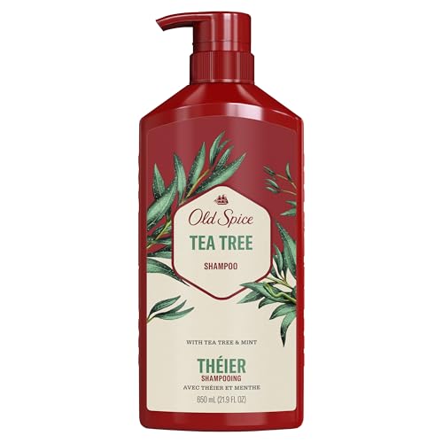 Old Spice Mens Tea Tree Shampoo, For All Hair Types, Healthier, Fuller, More Moisturized Looking Hair, 21.9 fl oz Each, Twin Pack - image 8