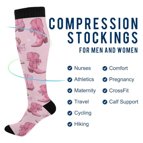 Image of Fisyme Socks for Women Men Warm Comfort Athletic Crew Running Hiking Cycling Compression Socks
