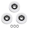 E Bike Motor Gear Clutch Kit, 3PCS 36 Tooth Nylon Professional Electric Vehicle Electrical Bicycle Worm Accessory Steering Clutch Assembly Equipment Tool Fine Workmanship Reduction Replacement Part #1