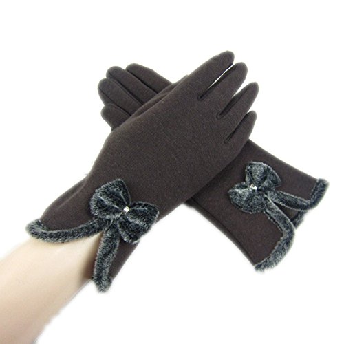  Hengsong Femme Chaud Hiver Gants Tactiles Elég...