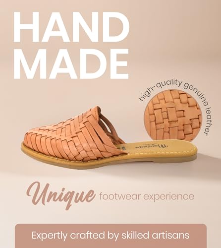 Macarena Collection Womens Shoes Leather Sandals for Women | Huarache Handmade Mexican Sandals Women | Comfortable & Stylish Womens Sandals 7024