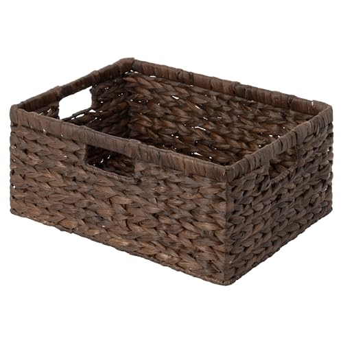 Image of StorageWorks Large Wicker Baskets, Water Hyacinth Woven Baskets, 1-Pack