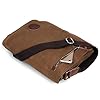 LOSMILE Mens Canvas Messenger Shoulder Bag. (Brown) #3