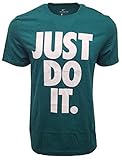 Nike Men's Just Do It Big Logo T-Shirt (Small, Teal Green)