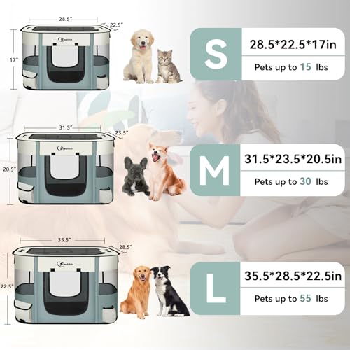 image for Siedihit Dog Playpen,Cat Pet Puppy Pen,Portable Playpens for Dogs Indo