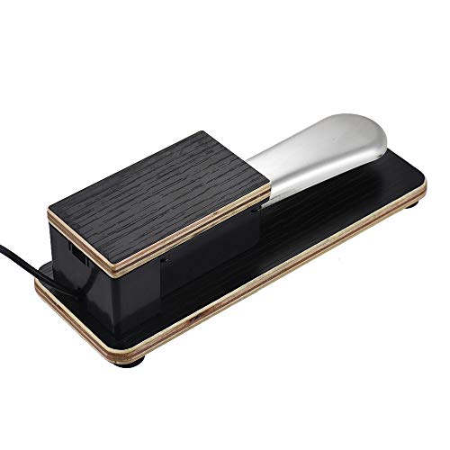 Festnight Universal Piano Sustain Pedal Pedal Teclado Pé Pedal 6.35mm Plug para Casio Yamaha Roland