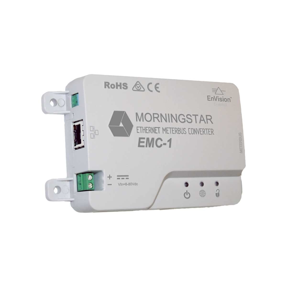 Morningstar Ethernet MeterBus Converter (EMC-1) - MeterBus Converter, Connects Solar Controllers for Enhanced Data & Network Features, SNMP, Modbus, SCADA, Remote Monitory & Connectivity