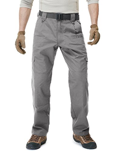 image for CQR Men's Ripstop Work Pants, Water Repellent Tactical Pants, Outdoor 