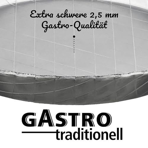 Foto von GSW Gastro Traditionell, Bratpfannen-Set, ⌀20 cm & ⌀28 cm, Silber, geschmiedet aus Eisen, 2er-Set