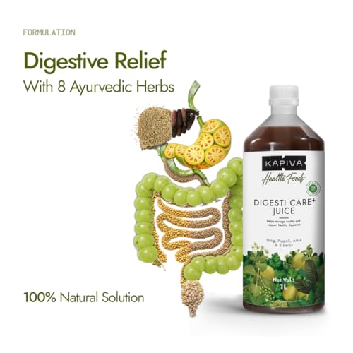 Image of Kapiva Digesti Care+ Juice - Provides Relief From Acidity & Bloating | Goodness of Amla, Jeera, Ajwain, and Hing to Aid Digestion and Metabolism (1L)