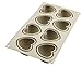 Produktbild Silikomart 195767 3D-Backform Cuoricino, 8er-Form