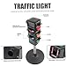 Jorzer Traffic Light Toy, Stop Light Manual/Auto Modes Traffic Lamp with ＆ Sound Height Adjustable Realistic Lights Educational Toys Birthday 27 Inch.