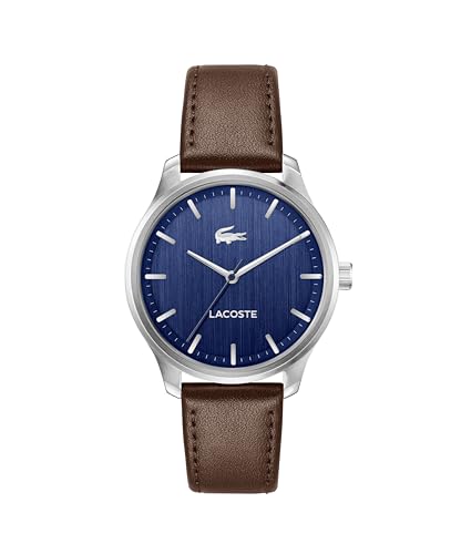 Consejos para Comprar Reloj Lacoste Negro los 5 mejores. 50 Lacoste Lisbon - Reloj de cuarzo para hombre, esfera de rayos de sol de tres manos con índices de palo, carcasa pulida, logotipo de cocodrilo, reloj moderno, clásico, regalo para...