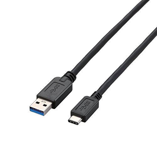エレコム USB-Cケーブル A-C 2m USB3.1 ブラック USB3-AC20BK エレコム USB-Cケーブル A-C 2m USB3.1 ブラック USB3-AC20BK