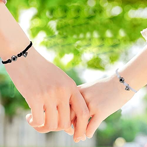 With Initials Set Of Love Heart Magnet Couple Bracelets Perfect