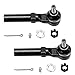 Detroit Axle - 4pc Front Ball Joints Tie Rods for Subaru Outback Forester Impreza Legacy Crosstrek Baja WRX, 2 Lower Ball Joints, 2 Outer Tie Rods Replacement