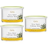 GiGi Tea Tree Creme Wax Soothing Formula 14 oz (3 pieces)