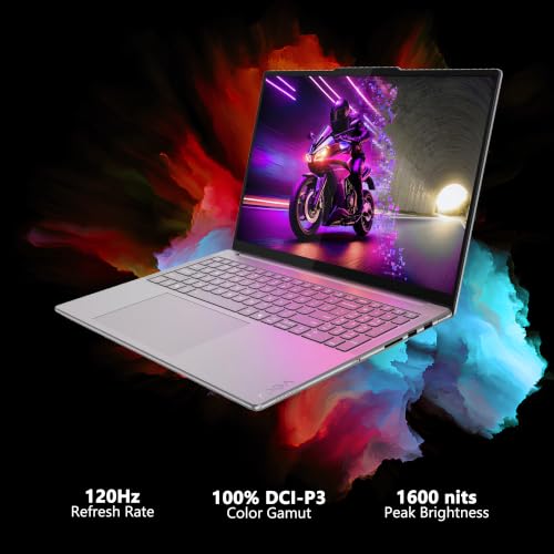 Image of Lenovo Yoga Pro 9i Aura Edition Creator AI Laptop 16 inch 3200x2000 OLED 120Hz Touch (1600nits Peak) Intel 16-core Ultra 9 285H 32GB RAM 1TB SSD GeForce RTX 5060 572 AI Tops Backlit Win11Pro ICP Hub