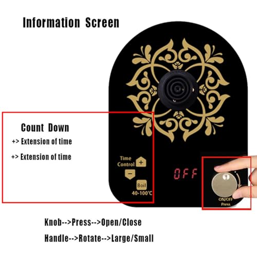 Tetera eléctrica multifuncional de vidrio 800ml miniatura 6