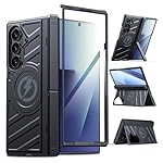 Magnetic for Samsung Z-Fold-7 Case: Heavy Duty Armor Phone Case [Compatible with MagSafe][Hinge Protection][Dual Kickstand] Shockproof TPU+PC Cover for Galaxy zfold 7 5G 2025