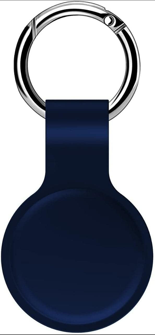 Washable Silicone Protective Cover For Apple Airtag (Blue)