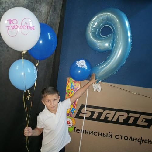 Image of 40 Inch Pastel Blue Number 0 Balloons, Giant Self Inflating Foil Number Balloon 0-9 for Boys, Baby Light Blue Mylar Helium 0 Balloons for Kids Age Birthday Party Decor Anniversary Decorations Supplies