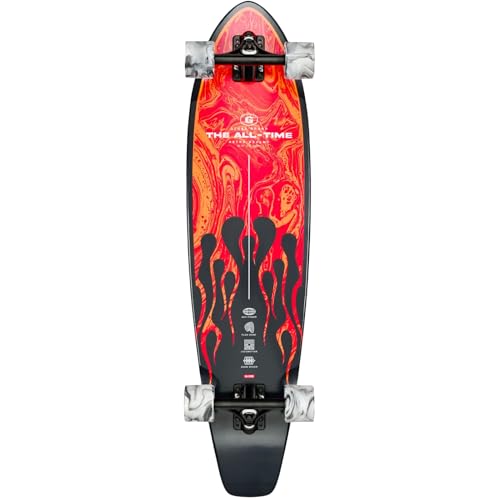 Globe The All-Time Longboard, Colore: Red Flames, taglia: 35" (10525246-RED_FLAMES-35")