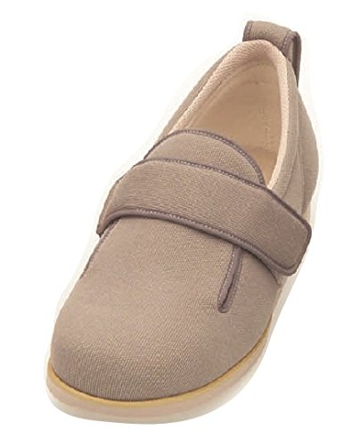 徳武産業 介護シューズ あゆみ ダブルマジックII 施設・院内用 モクグレー 4Lサイズ(26.0~26.5cm) 足囲5E 片足(左足)