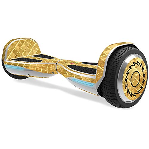 MightySkins Skin Compatible with Razor Hovertrax 1.5 Hover Board - Gold Tiles | Protective, Durable, and Unique Vinyl Decal wrap Cover | Easy to Apply, Remove, and Change Styles | Made in The USA