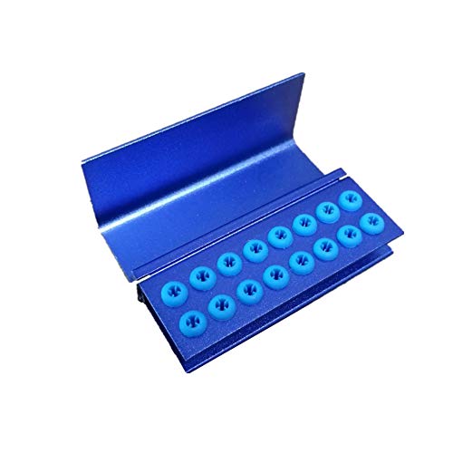 Smiledt 16 Holes Dental Fg Ra/Ca Burs Block Case Stand Holder 1.6Mm&2.35Mm Shank With Sillicone Autoclavable #TOP3
