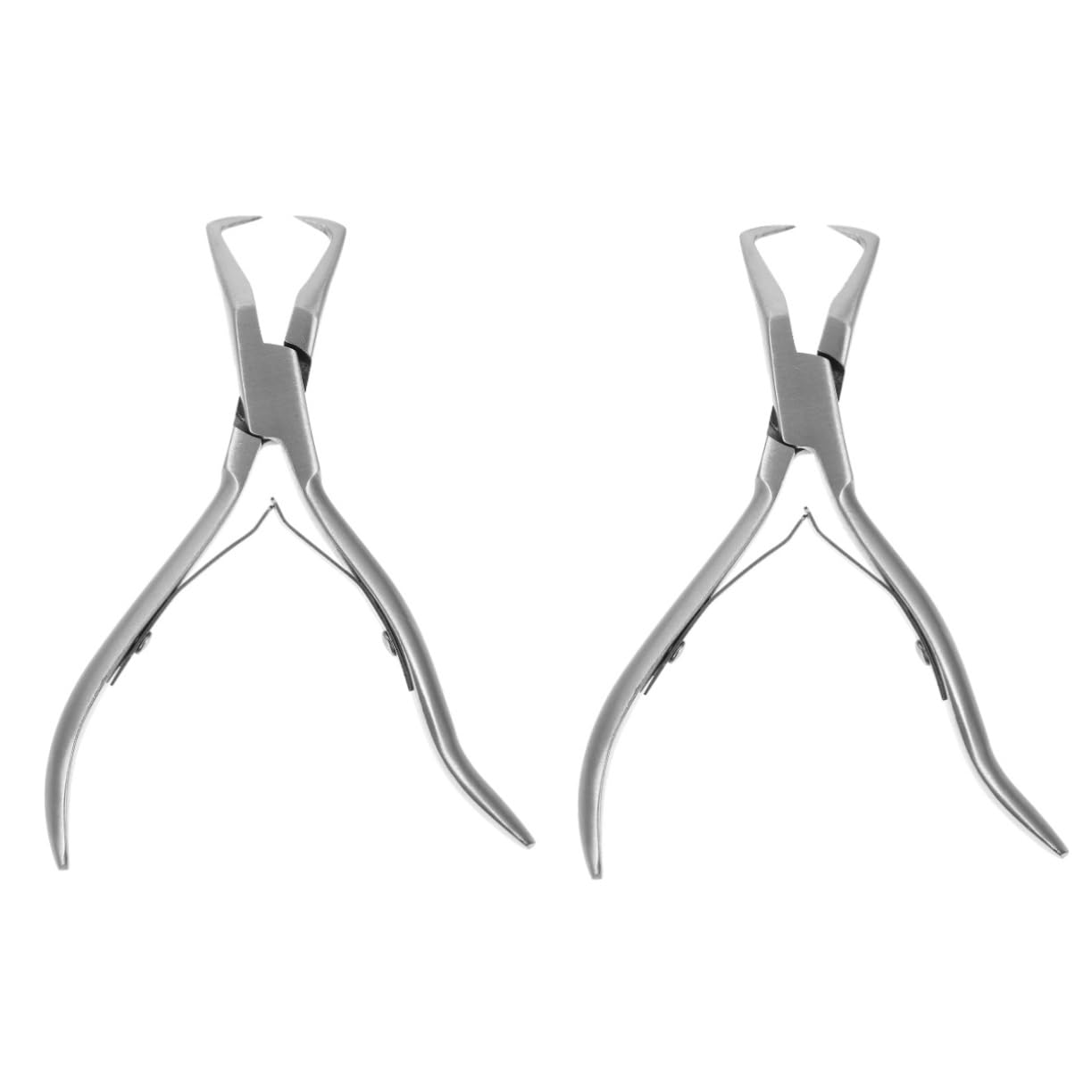 Pince pour Extensions de Cheveux Inoxydable à Pointes Angulaires pour Retrait Précis